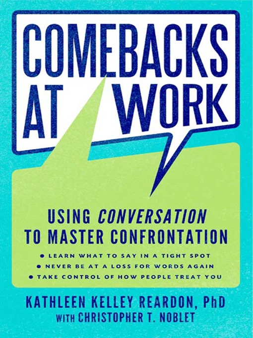 Title details for Comebacks at Work by Kathleen Kelley Reardon - Available